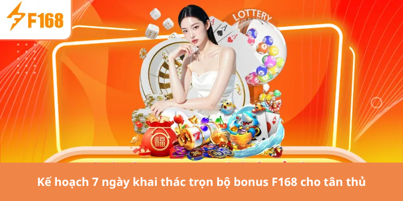 Kế hoạch 7 ngày khai thác trọn bộ bonus F168 cho tân thủ